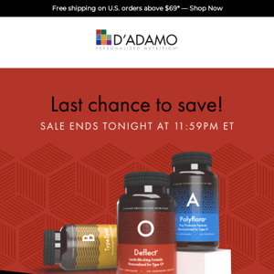 Last Call: 20% Off Supplements Ending Soon