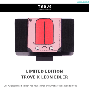 Our new artist's collection: TROVE x Leon Edler