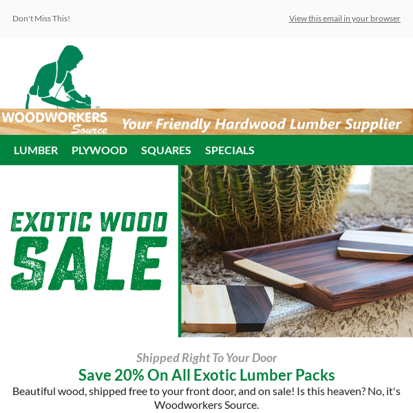 🪵 5 Most Popular Lumber Packs