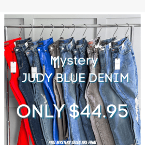 Mystery JUDY BLUE DENIM! CRAZY CASH POCKETS!!