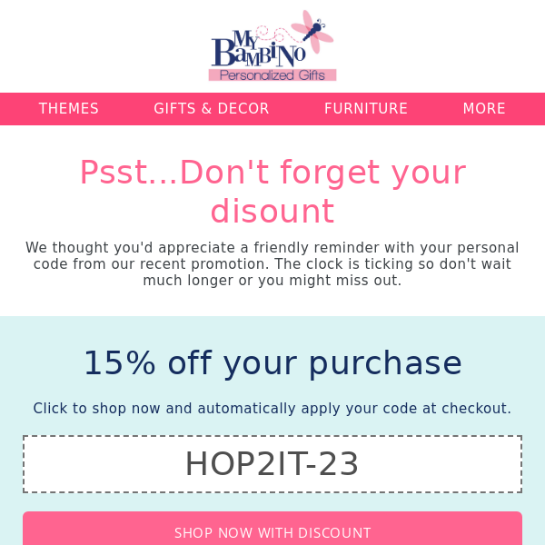 Expiring soon: Don't forget to use your coupon