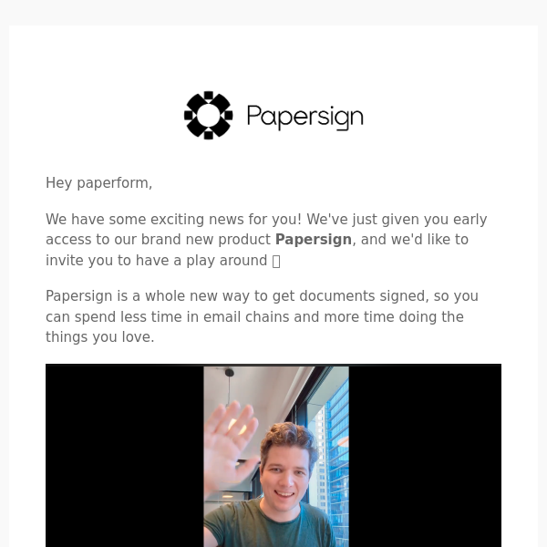 We've got something new for you Paperform