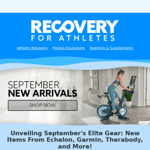 Unveiling September's Elite Gear: New Items From Echelon, Garmin, Therabody, and More!