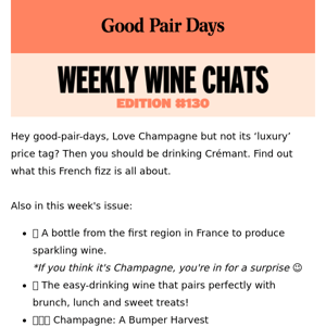 Weekly Wine Chats #130⛱