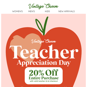 Teacher Appreciation Day Is This Thursday  🍎 📚
