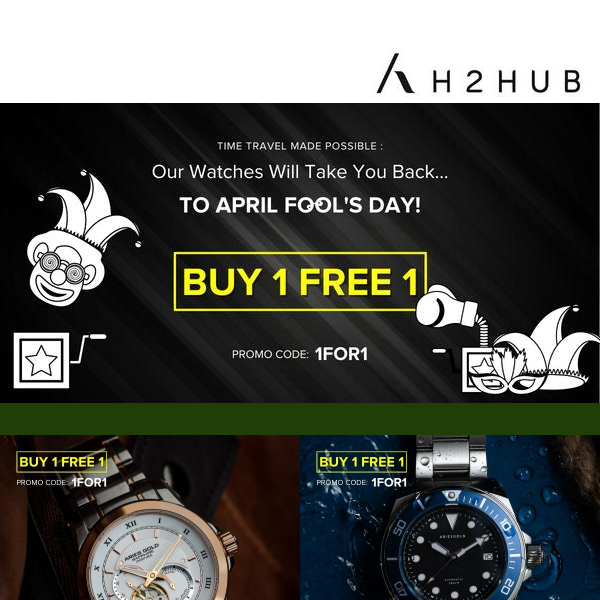 Limited Time Offer: Buy 1 Aries Gold Watch, Get 1 Free!