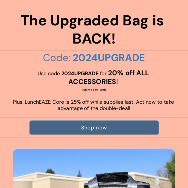 The Upgraded Bag is HERE