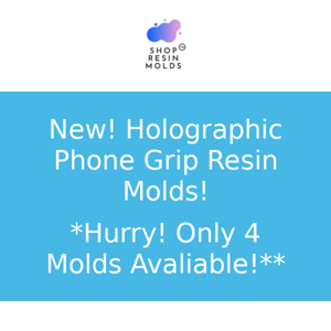 New!! Holographic Phone Grip Resin Molds!!