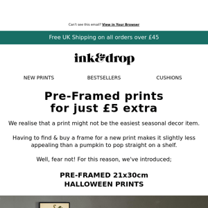 🎃 Spooktacular Savings: New Pre-Framed Halloween Prints 🖼️👻