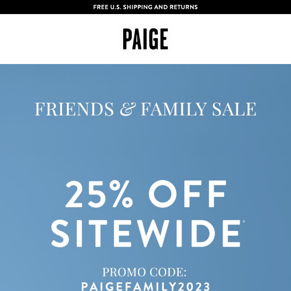 25% OFF SITEWIDE ENDS TONIGHT