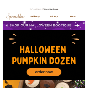 Get a sneak peak of our spookiest treats