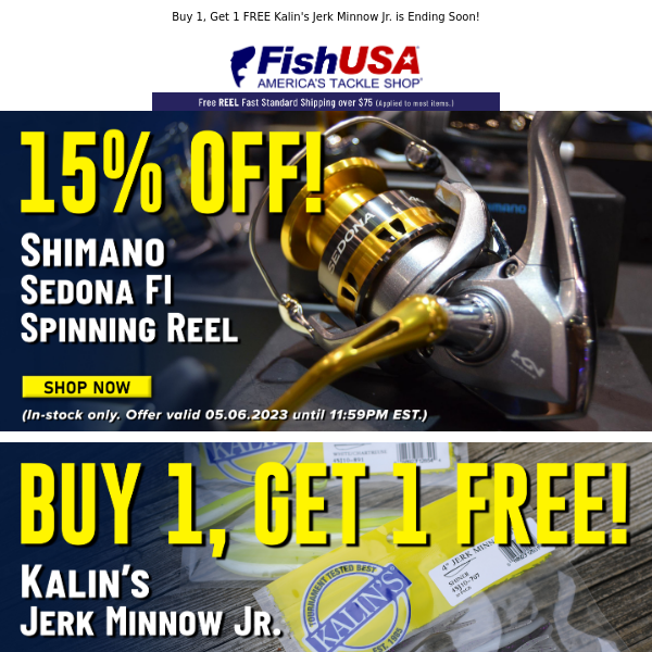 Shimano Sedona FI Spinning Reel is 15% Off But This Ends Tonight