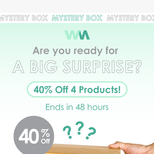 ☀️ Mystery Box! 40% Off 4 Products