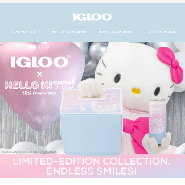 Smile! The Hello Kitty® 50th Anniversary Collection is here!🎀🥳