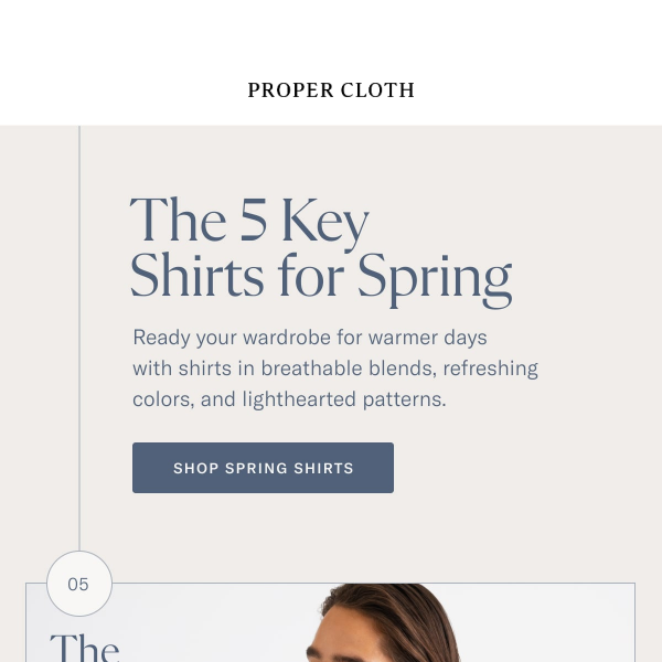 The 5 Key Shirts for Spring