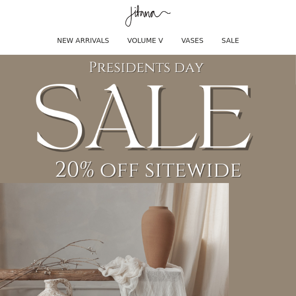 Presidents' Day Sale Starts Now!