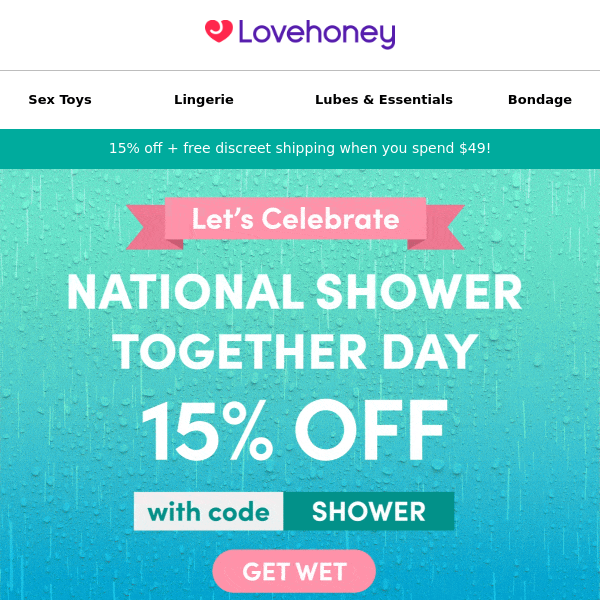 Celebrate National Shower Together Day! 🚿 