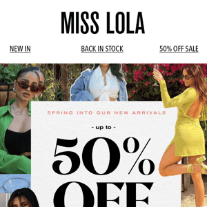 💐 Hey  Miss Lola, previously sold out & up to 50% OFF! →→→