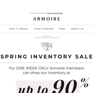 🌸 Don't Miss Out! Spring Inventory Sale 🌸