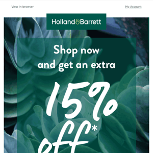 QUICK! Save 15% off this Sunday...
