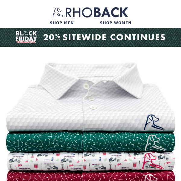 20% OFF: New Golf Print Polos