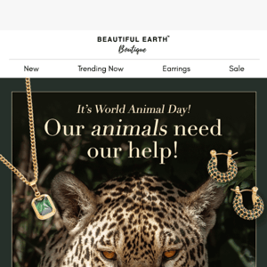 Save Animals with Beautiful Earth Boutique's Unique Jewelry 🐘❤️