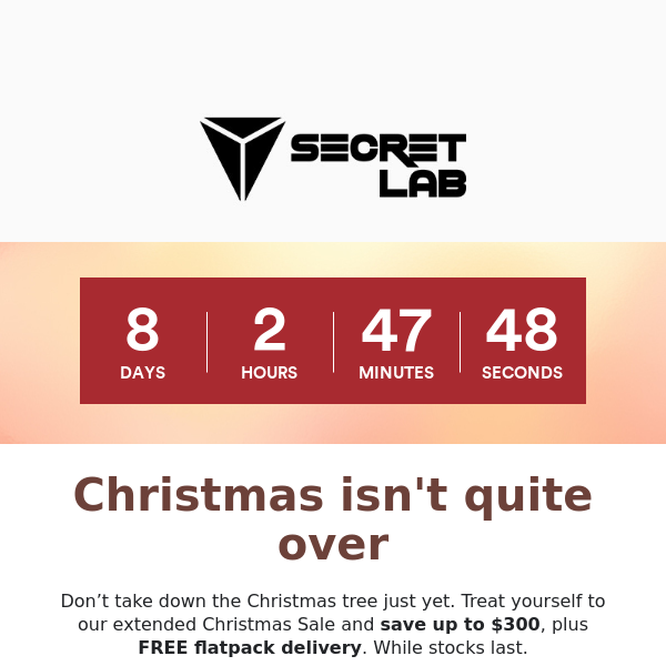 Secret lab christmas online sale