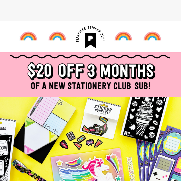 ✌️Jan. Stationery Club sign ups close SOON ✌️