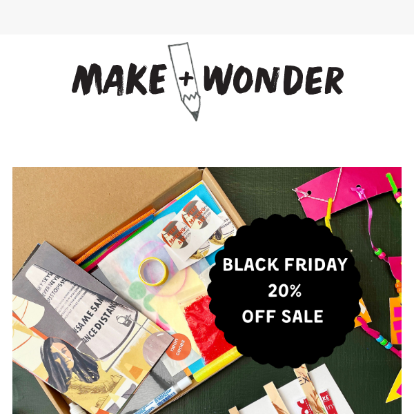🎨 Black Friday Early Access! Dive into Creativity with 20% Off Art Boxes Tonight! 🌟