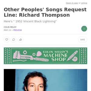 Other Peoples' Songs Request Line: Richard Thompson