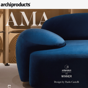 Ama upholstered seating collection by Paolo Castelli with soft, sinuous lines