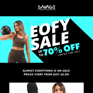 Savage Fitness Accessories Get Excited! Up to 70% Off at our EOFY Sale 🤑