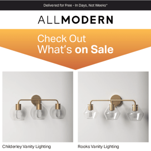 did you shop the childerley vanity lighting on sale?