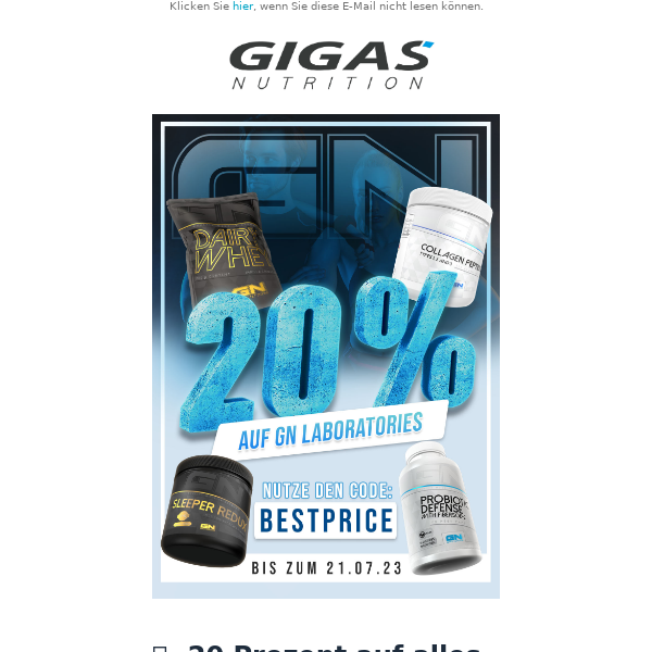 🔥 -20% auf alles von GN!