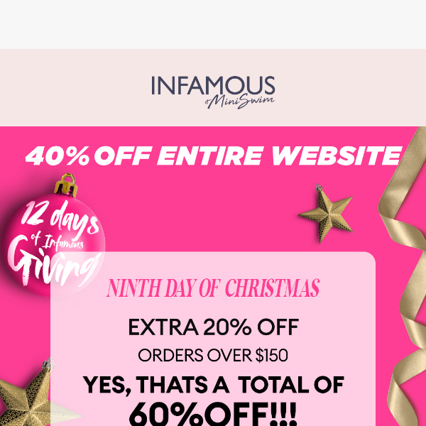 Infamous Swim 60%OFF Today only!!!