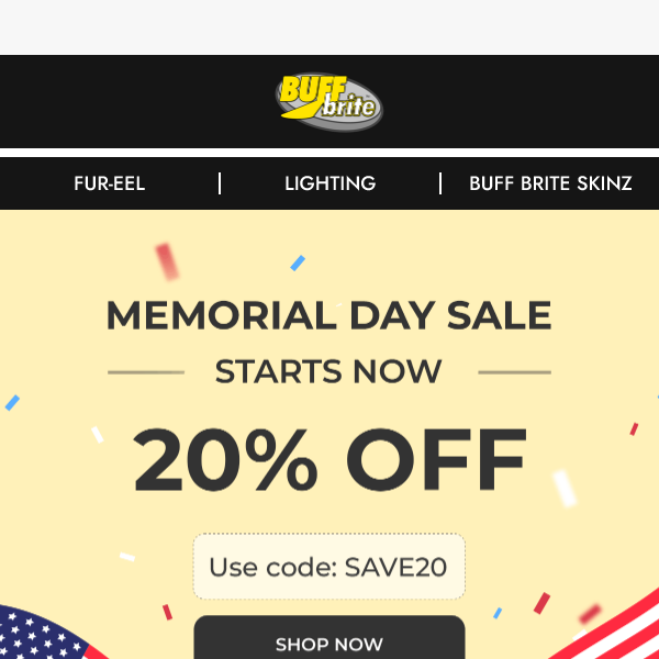 Uncover Big Saving this Memorial Day!