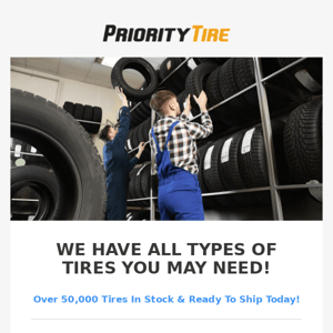 What Types of Tires Do We Carry? Welcome Part 3/4