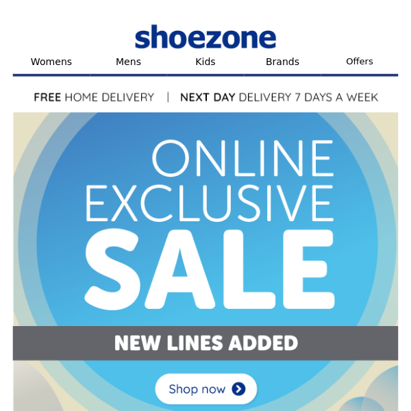 New lines added! Online exclusive SALE