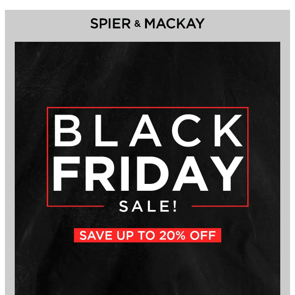The Black Friday Sale Starts Now!