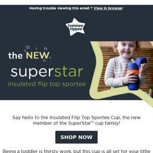 The NEW Superstar Insulated Flip Top Sportee Cup