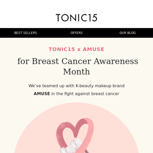 TONIC15 x AMUSE for Breast Cancer Awareness Month