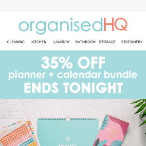 📣 ENDS TONIGHT - save 35% now on planner and calendar bundle