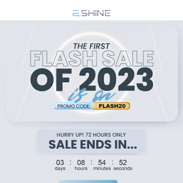 The First Flash Sale of 2023 is ON! ⚡