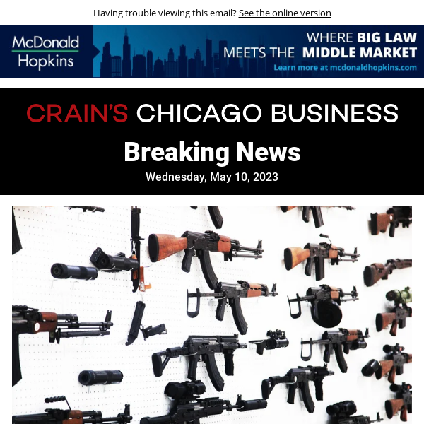 U.S. Supreme Court justice mulls blocking Illinois' assault weapons ban