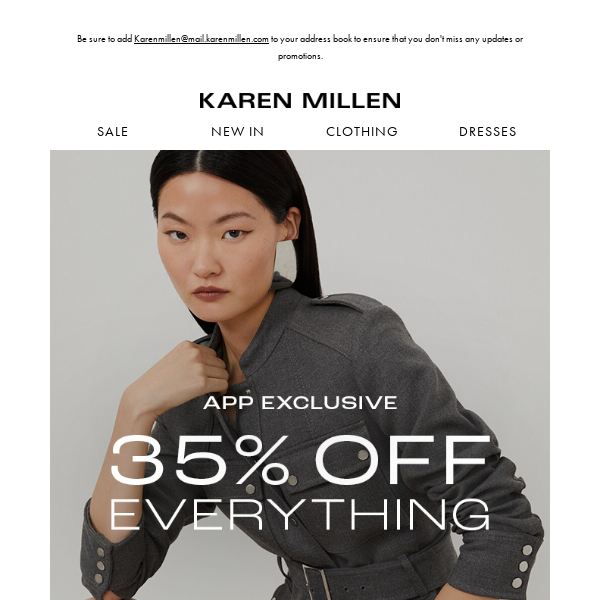 App Exclusive | 35% off everything