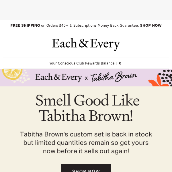 tabitha brown's set is selling fast