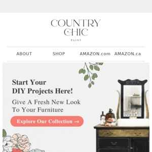 Painting is easier with Country Chic Paint