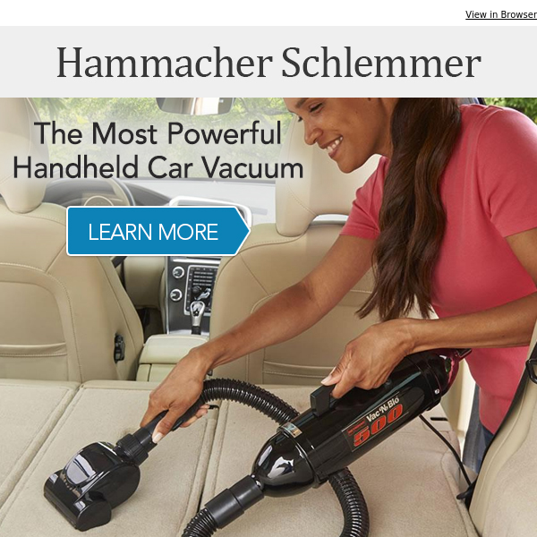 The Most Powerful Handheld Car Vacuum