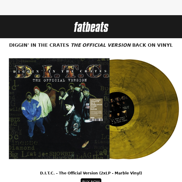 D.I.T.C. - The Official Version Fat Beats Exclusive Vinyl - Fat Beats