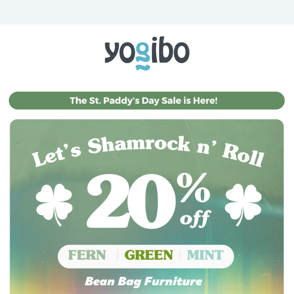 ☘️🤞 20% off? Lucky you! 🤞☘️